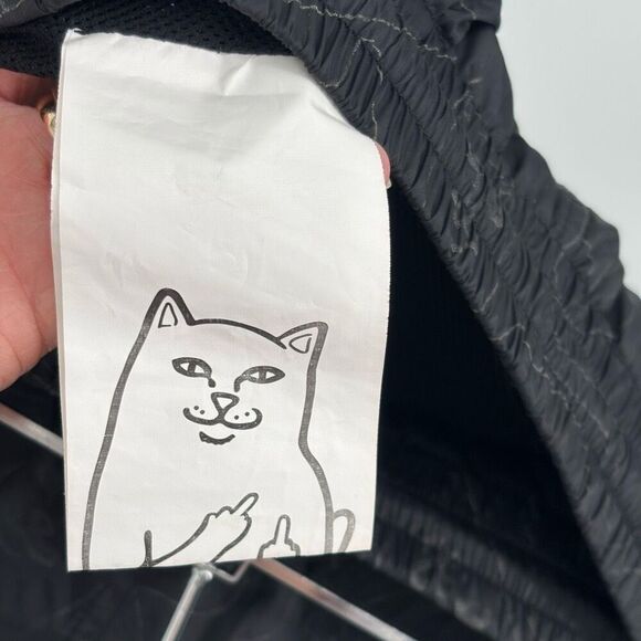 Rip N Dip Lord Nermal Cat Cargo Track Pants Black Drawstring Joggers Size Small - Picture 3 of 11